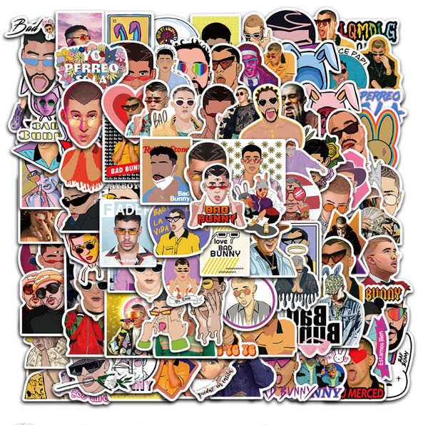 100pcs puerto rican singer bad bunny graffiti waterproof skateboard travel suitcase phone lapluggage stickers cute kids
100pcs puerto rican singer bad bunny graffiti waterproof skateboard travel suitcase phone lapluggage stickers cute kids