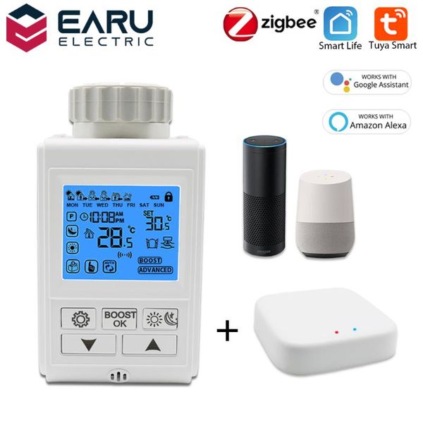 smart home control tuya zigbee 3.0 radiator actuator programmable thermostatic valve temperature controller timer google alexa
smart home control tuya zigbee 3.0 radiator actuator programmable thermostatic valve temperature controller timer google alexa