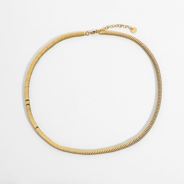 chains 14k gold plated stainless steel snake chain necklace for women punk exquisite cartilage choker party gifts, Silver
chains 14k gold plated stainless steel snake chain necklace for women punk exquisite cartilage choker party gifts, Silver