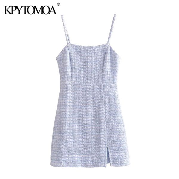 women chic fashion front slit hem tweed mini dress backless zipper thin straps female dresses vestidos 210420, Black;gray
women chic fashion front slit hem tweed mini dress backless zipper thin straps female dresses vestidos 210420, Black;gray