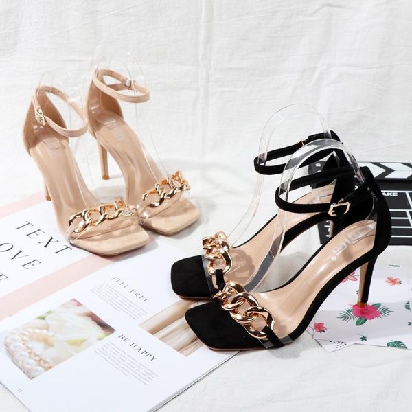 dress shoes club stiletto strappy sandals 2021 summer metal chain pumps with clear straps women's, Black
dress shoes club stiletto strappy sandals 2021 summer metal chain pumps with clear straps women's, Black