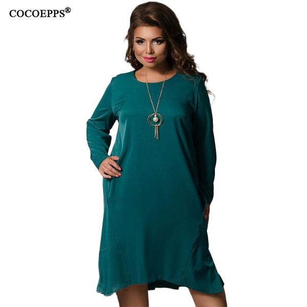 casual dresses 2021 5xl 6xl irregular women ruffles winter plus size loose long sleeve elegant dress large female office vestidos, Black;gray
casual dresses 2021 5xl 6xl irregular women ruffles winter plus size loose long sleeve elegant dress large female office vestidos, Black;gray
