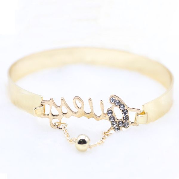 hand catenary popular fashion jewelry love exquisite diamond english alphabet silver gold bracelet, Black
hand catenary popular fashion jewelry love exquisite diamond english alphabet silver gold bracelet, Black