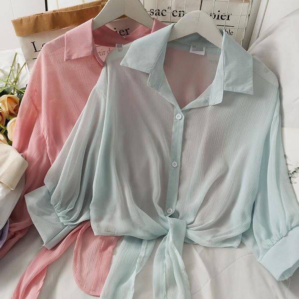 women's blouses & shirts women fashion outdoor casual long sleeve open mesh blouse ladies ol sweet girls student elegant daily basic, White
women's blouses & shirts women fashion outdoor casual long sleeve open mesh blouse ladies ol sweet girls student elegant daily basic, White