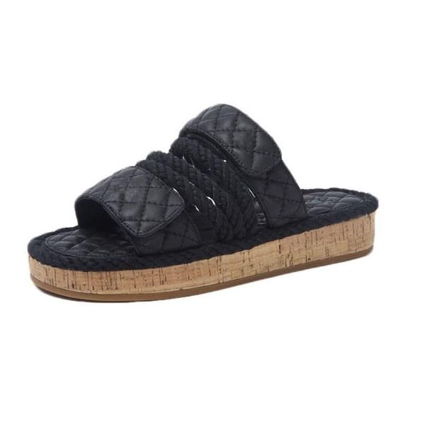 lxqzym indoor flat female slippers soft sheepskin plaid texture comfortable sandals non-slip imitation wooden bottom shoes, Black
lxqzym indoor flat female slippers soft sheepskin plaid texture comfortable sandals non-slip imitation wooden bottom shoes, Black