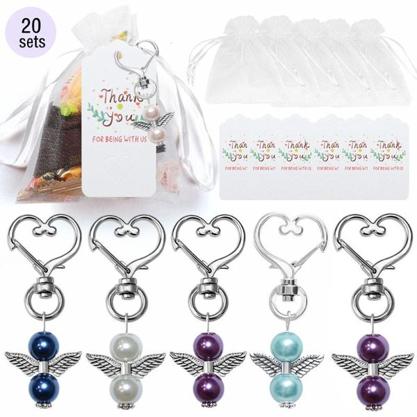 party favor 20pcs angel keychain pendant baby shower wedding guest gift christmas table decor with gauze bag
party favor 20pcs angel keychain pendant baby shower wedding guest gift christmas table decor with gauze bag