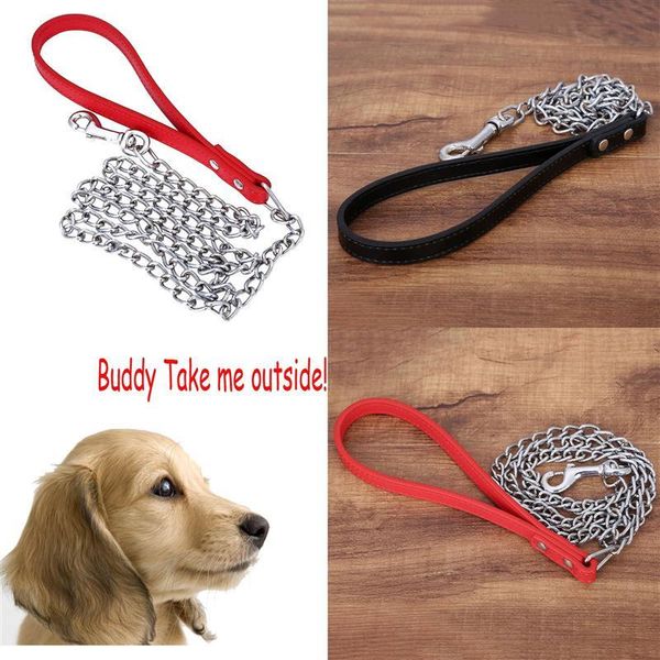 dog collars & leashes 1pc 120cm pet lead leash for dogs metal cat puppy safety with pu handle and cats (black)
dog collars & leashes 1pc 120cm pet lead leash for dogs metal cat puppy safety with pu handle and cats (black)