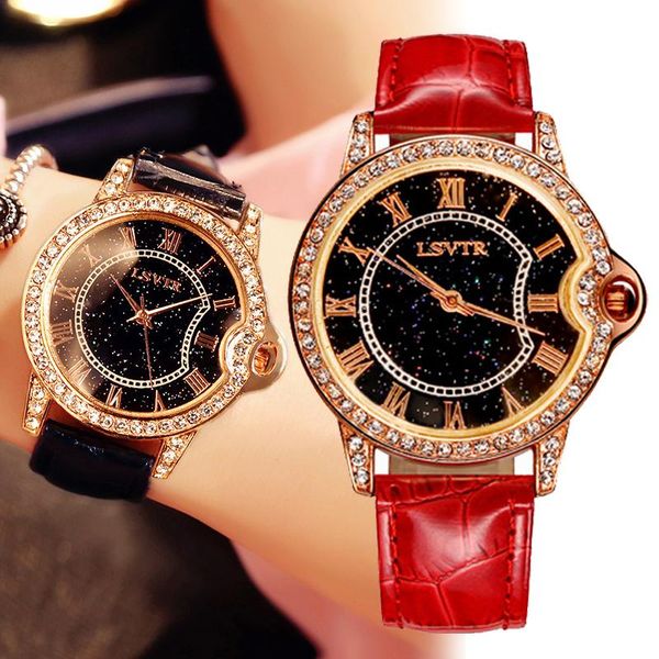 wristwatches aristocratic women's watch 2021 woman european and american style diamond starry face quartz waterproof female, Slivery;brown
wristwatches aristocratic women's watch 2021 woman european and american style diamond starry face quartz waterproof female, Slivery;brown