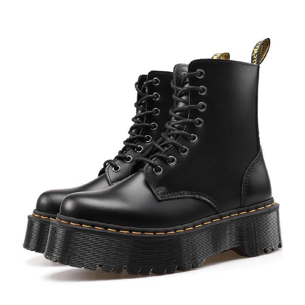 oversized two-layer leather high-quality sponge cake thick-soled heightened tooling boot women's high-zipper motorcycle boots, Black
oversized two-layer leather high-quality sponge cake thick-soled heightened tooling boot women's high-zipper motorcycle boots, Black