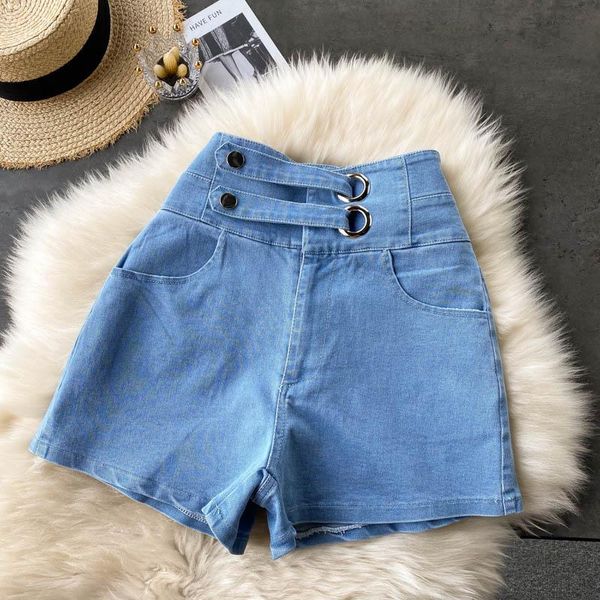 retro casual high waist denim shorts women's 2021 spring slim versatile net red pants wide leg jeans, Blue
retro casual high waist denim shorts women's 2021 spring slim versatile net red pants wide leg jeans, Blue