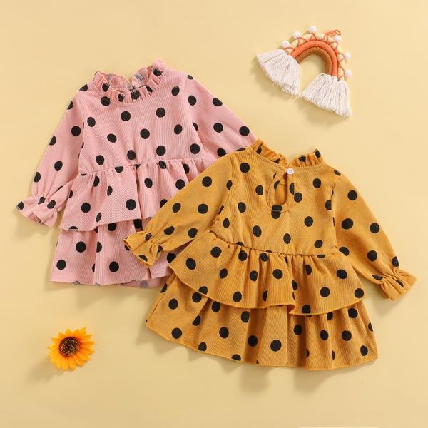 girl's dresses 0-3y autumn baby girls sweet dress 2 colors polka dot printed long sleeve ruffles a-line corduroy, Red;yellow
girl's dresses 0-3y autumn baby girls sweet dress 2 colors polka dot printed long sleeve ruffles a-line corduroy, Red;yellow
