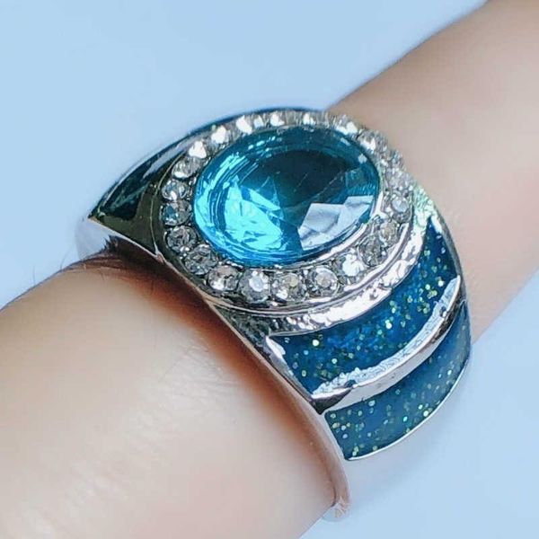 wedding rings fashion blue sparkling crystal ring for women engagement jewelry size 6-10, Slivery;golden
wedding rings fashion blue sparkling crystal ring for women engagement jewelry size 6-10, Slivery;golden