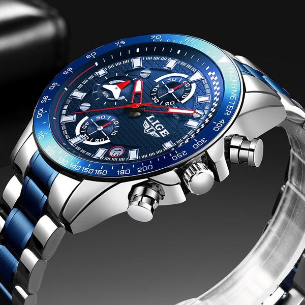 wristwatches watch men 2021 lige fashion mens watches with stainless steel sports chronograph quartz clock relogio masculin, Slivery;brown
wristwatches watch men 2021 lige fashion mens watches with stainless steel sports chronograph quartz clock relogio masculin, Slivery;brown