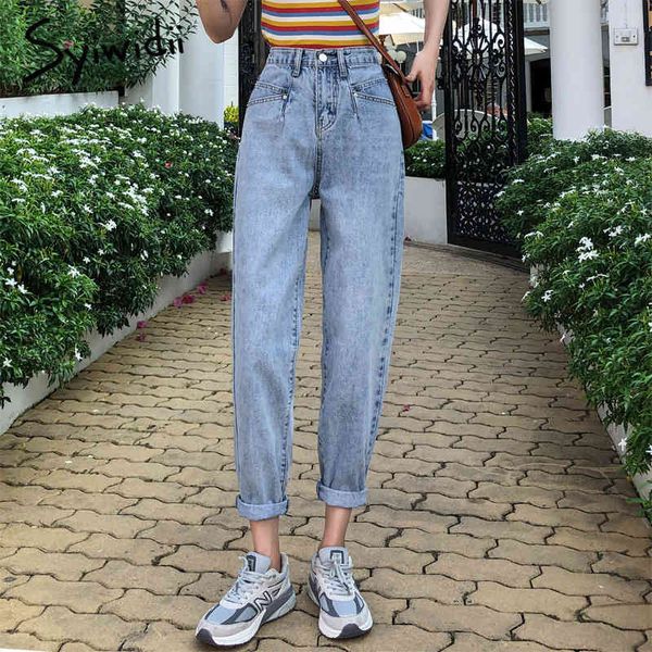 mom jeans woman high waist boyfriend jeans for women 2 pockets vintage blue washed korean fashion streetwear autumn winter 210417
mom jeans woman high waist boyfriend jeans for women 2 pockets vintage blue washed korean fashion streetwear autumn winter 210417