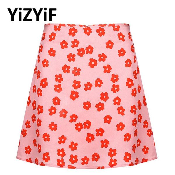women sweet summer pink floral printed high waist short skirt beachwear streetwear e-girl y2k clothes satin lining miniskirts skirts, Black
women sweet summer pink floral printed high waist short skirt beachwear streetwear e-girl y2k clothes satin lining miniskirts skirts, Black