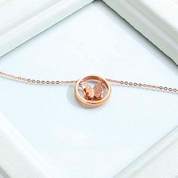 pendant necklaces stainless steel women pendants chain matte rose gold butterfly for girlfriend wife jewelry creativity gift wholesale, Silver
pendant necklaces stainless steel women pendants chain matte rose gold butterfly for girlfriend wife jewelry creativity gift wholesale, Silver