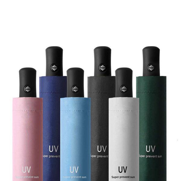full automatic uv three fold umbrella black glue sunshade sunscreen folding sunny advertising gift
full automatic uv three fold umbrella black glue sunshade sunscreen folding sunny advertising gift