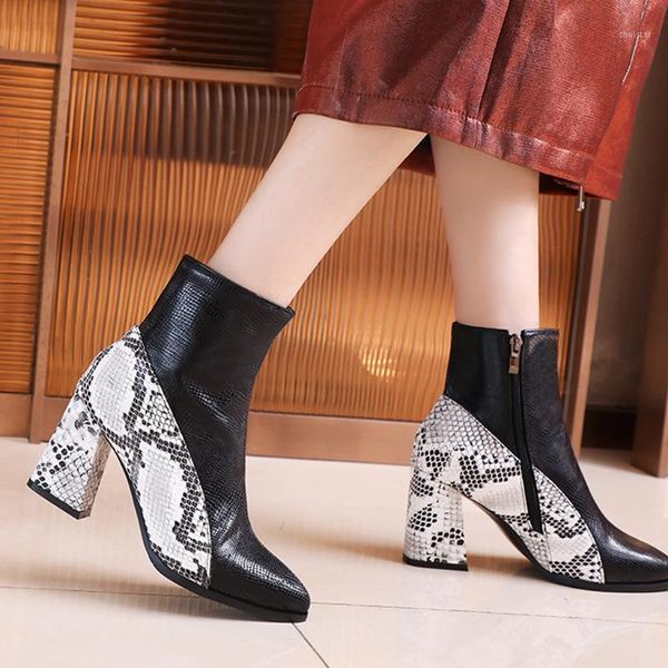 boots snake pattern stitching women square with wedges shoes retro workplace wild ladies western tube for1, Black
boots snake pattern stitching women square with wedges shoes retro workplace wild ladies western tube for1, Black