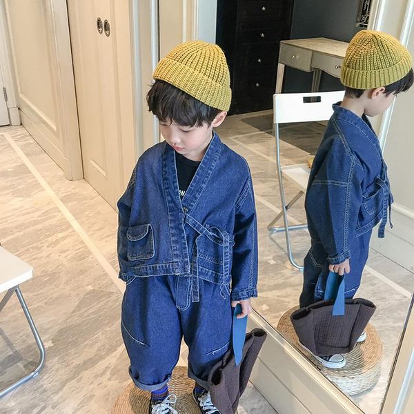 clothing sets boys girls cozy denim suit 2021 spring korean style set for children in autumn handsome two-piece suit(jacket+pant), White
clothing sets boys girls cozy denim suit 2021 spring korean style set for children in autumn handsome two-piece suit(jacket+pant), White