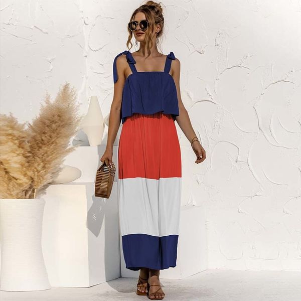 lace-up ruffled contrast color sleeveless a-line women dress elegant slash neck spaghetti strap ankle-length casual dress 210423, Black;gray
lace-up ruffled contrast color sleeveless a-line women dress elegant slash neck spaghetti strap ankle-length casual dress 210423, Black;gray
