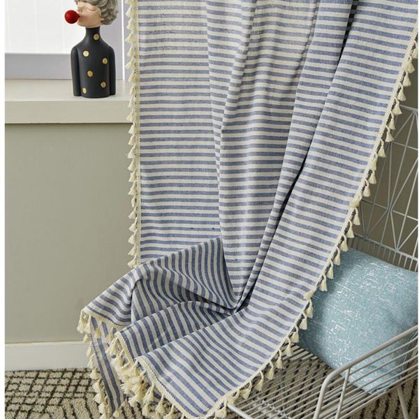 curtain & drapes cotton linen blue stripe tassel country style window hanging blackout for living room easy drape dector
curtain & drapes cotton linen blue stripe tassel country style window hanging blackout for living room easy drape dector