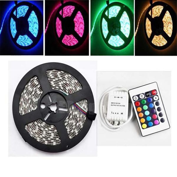 60 led 5m dc 12v 55w waterproof rgb strip light + control box 24 key ir controller strips
60 led 5m dc 12v 55w waterproof rgb strip light + control box 24 key ir controller strips