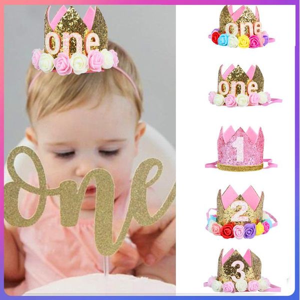 party hats baby princess tiara crown, girls/kids first birthday hat sparkle gold flower style with artificial rose
party hats baby princess tiara crown, girls/kids first birthday hat sparkle gold flower style with artificial rose