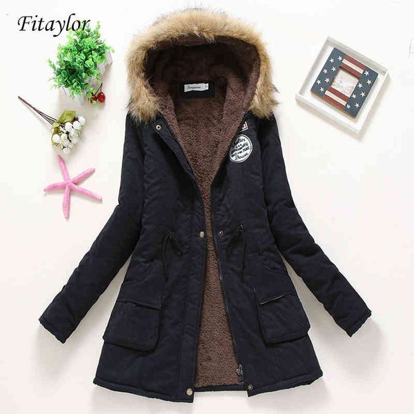 Women's Down & Parkas Fitaylor Winter Padded Coats Women Cotton Wadded Jacket Medium Long Thick Warm Hooded Quilt Snow Outwear Abrigos, Black
Women's Down & Parkas Fitaylor Winter Padded Coats Women Cotton Wadded Jacket Medium Long Thick Warm Hooded Quilt Snow Outwear Abrigos, Black