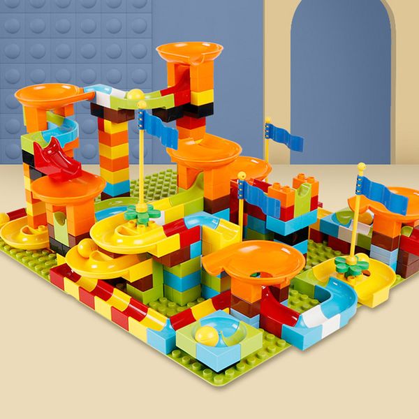 Boys And Girls Track Funnel Large DIY Puzzle Building Block Set 86-344Pcs Children Large Particle Slide Building Block Toys
Boys And Girls Track Funnel Large DIY Puzzle Building Block Set 86-344Pcs Children Large Particle Slide Building Block Toys