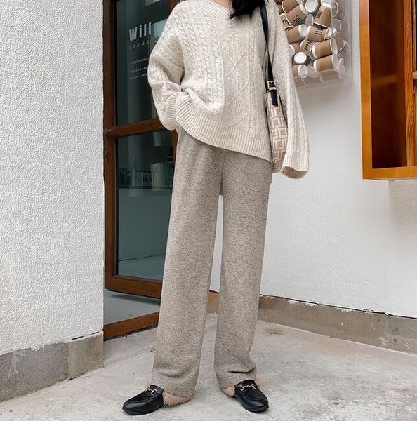 women's pants & capris autumn winter grey thick wide women trousers high waist slim fit for ladies, Black;white
women's pants & capris autumn winter grey thick wide women trousers high waist slim fit for ladies, Black;white