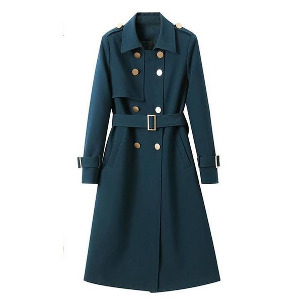 women's trench coats chic women coat elegant long outerwear 2021 spring autumn fashion double-breasted windbreaker overcoat femme, Tan;black
women's trench coats chic women coat elegant long outerwear 2021 spring autumn fashion double-breasted windbreaker overcoat femme, Tan;black