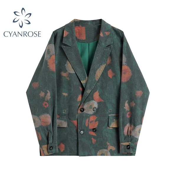 fashion women blazers and jackets vintage print autumn winter casual loose long sleeve coat female outerwear chic 210417, White;black
fashion women blazers and jackets vintage print autumn winter casual loose long sleeve coat female outerwear chic 210417, White;black