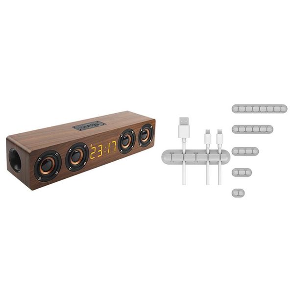 wooden portable clock wireless bluetooth speaker with deskcharging data cable organizer,cable clips speakers
wooden portable clock wireless bluetooth speaker with deskcharging data cable organizer,cable clips speakers