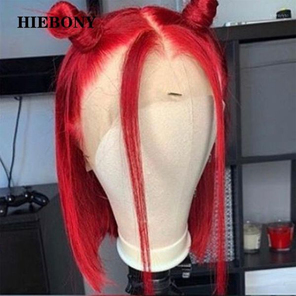 short red bob lace front human hair wigs brazilian 13x6 deep part bleached knots for black women1, Black;brown
short red bob lace front human hair wigs brazilian 13x6 deep part bleached knots for black women1, Black;brown