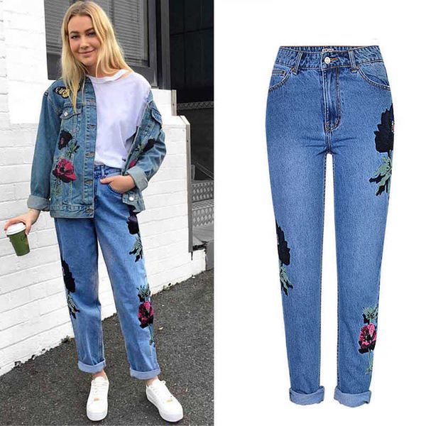 women's pants & capris jeans high waist jeans flower embroidery autumn denim woman pantalon femme rymx, Black;white
women's pants & capris jeans high waist jeans flower embroidery autumn denim woman pantalon femme rymx, Black;white