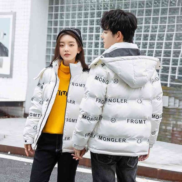 couple's down men's and women's same style craft printed short korean fashion warm jacket, Black
couple's down men's and women's same style craft printed short korean fashion warm jacket, Black