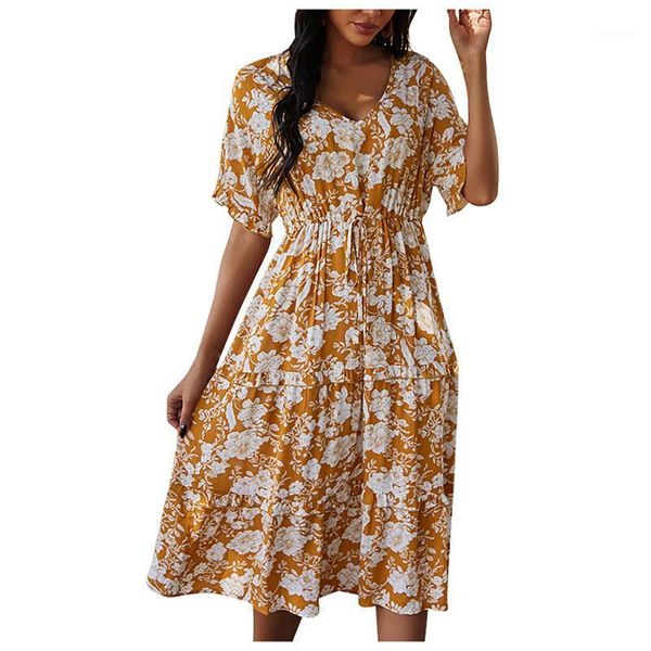 dresses bohemia pleated women v-neck summer casual floral print short sleeve party holiday dress 2021 falda verano y becerro, Black;gray
dresses bohemia pleated women v-neck summer casual floral print short sleeve party holiday dress 2021 falda verano y becerro, Black;gray