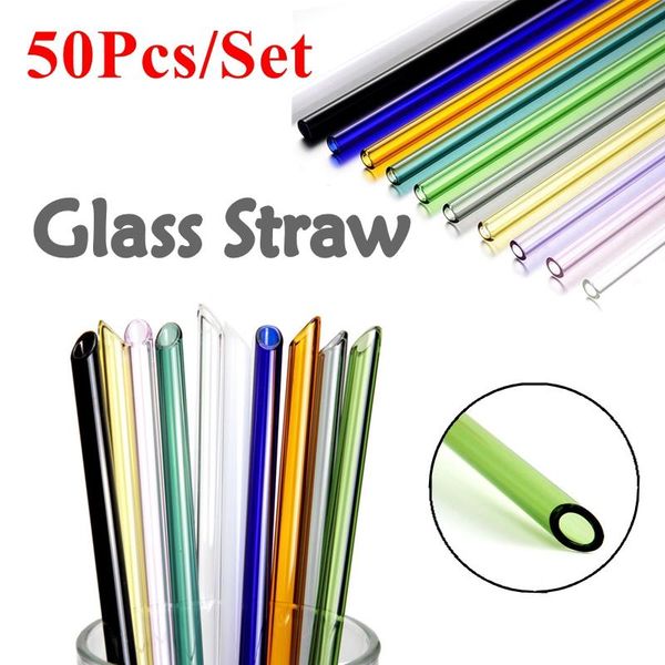 drinking straws 50pcs/lot glass straight bend sharp reusable straw tube eco-friendly events party drinkware bar accessoroy
drinking straws 50pcs/lot glass straight bend sharp reusable straw tube eco-friendly events party drinkware bar accessoroy