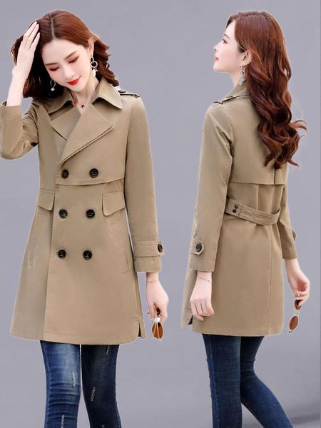 women's wool & blends suit collar windbreaker coat autumn dress 2021 loose korean temperament small man this year, Black
women's wool & blends suit collar windbreaker coat autumn dress 2021 loose korean temperament small man this year, Black