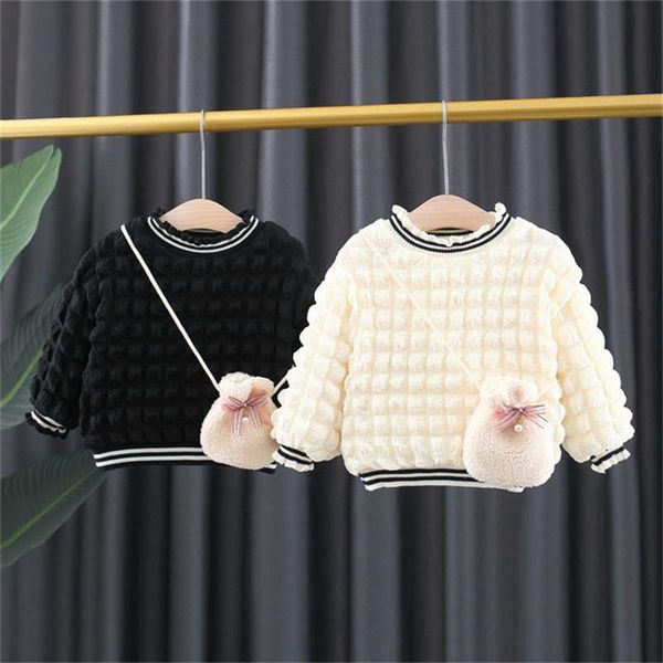 pullover girls sweaters winter children casual cotton thick velvet sweater and bag for baby girl toddler warm clothing kids, Blue
pullover girls sweaters winter children casual cotton thick velvet sweater and bag for baby girl toddler warm clothing kids, Blue