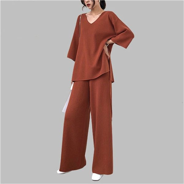 women's sweaters 2021 winter knitting woman's sweatshirt suit pants two pieces of knitted or crocheted sweater with loose ,, White;black
women's sweaters 2021 winter knitting woman's sweatshirt suit pants two pieces of knitted or crocheted sweater with loose ,, White;black