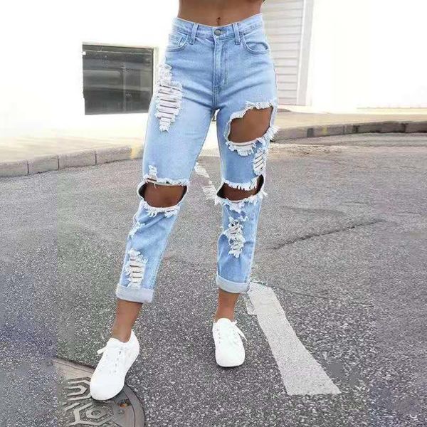 women's jeans womens e-girl slim straight ripped hole street fashion personality denim pants pencil long, Blue
women's jeans womens e-girl slim straight ripped hole street fashion personality denim pants pencil long, Blue