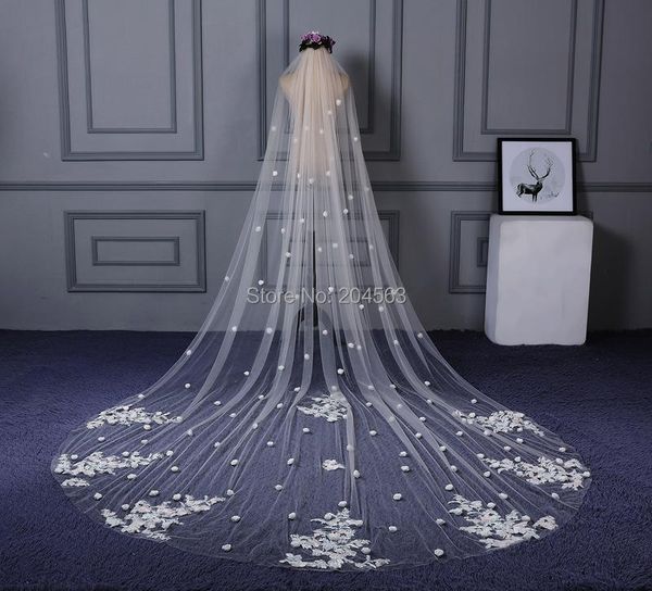 bridal veils one-layer ivory tulle lace wedding veil with flowers long romantic comb yhg2021, Black
bridal veils one-layer ivory tulle lace wedding veil with flowers long romantic comb yhg2021, Black