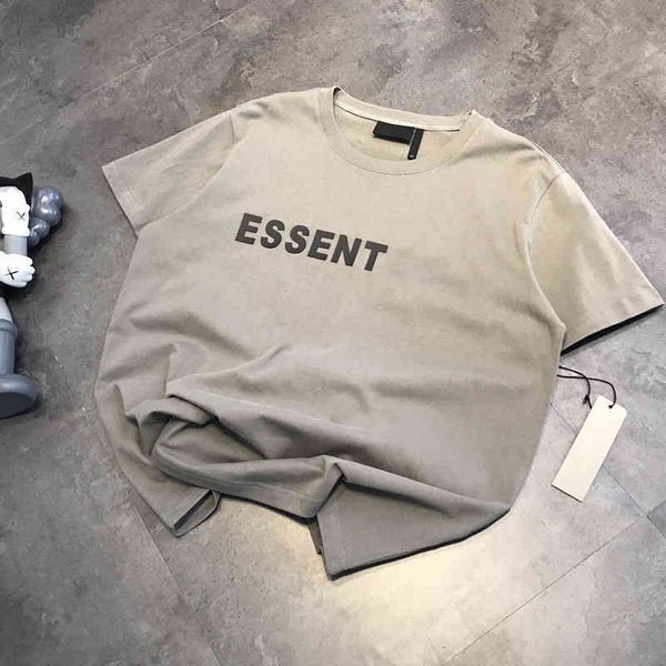 2022 factory wholesale new summer fashion ess men's and women's same loose casual three-dimensional letters lovers short sleeve t-, White
2022 factory wholesale new summer fashion ess men's and women's same loose casual three-dimensional letters lovers short sleeve t-, White