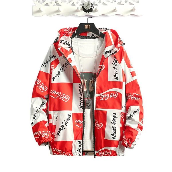 men's hooded jacket 2021 spring and autumn printed casual streetwear fashion clothing windbreaker jackets, Black;brown
men's hooded jacket 2021 spring and autumn printed casual streetwear fashion clothing windbreaker jackets, Black;brown