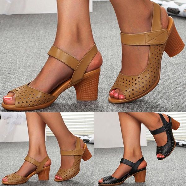 sandals fashion large size thick heel hollow cool solid color retro ladies summer beach comfortable shoes plus, Black
sandals fashion large size thick heel hollow cool solid color retro ladies summer beach comfortable shoes plus, Black