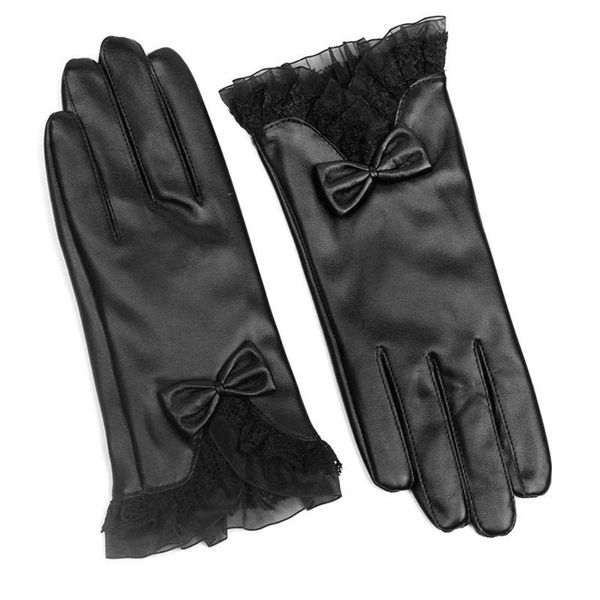 ski gloves lace bowknot elegant lady glove faux leather women full finger winter warm qw
ski gloves lace bowknot elegant lady glove faux leather women full finger winter warm qw