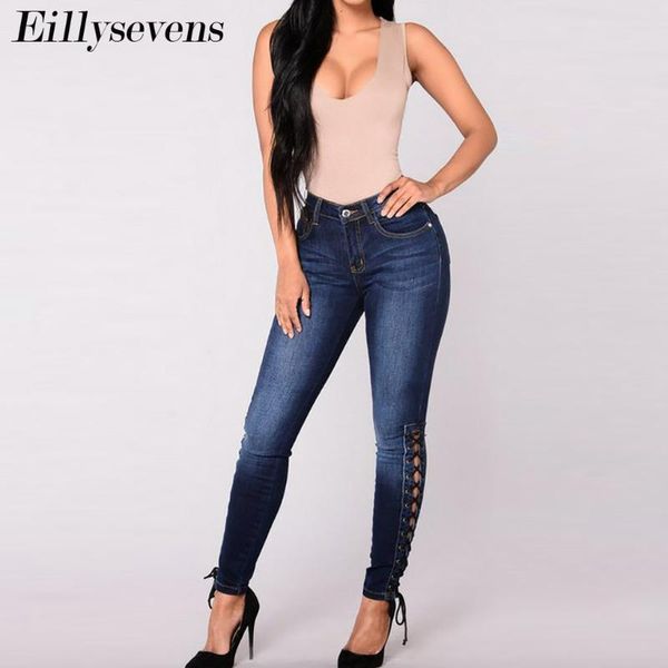 high waist jeans bandage hollow out woman elastic slim stretch female washed denim skinny pencil pants women's, Blue
high waist jeans bandage hollow out woman elastic slim stretch female washed denim skinny pencil pants women's, Blue