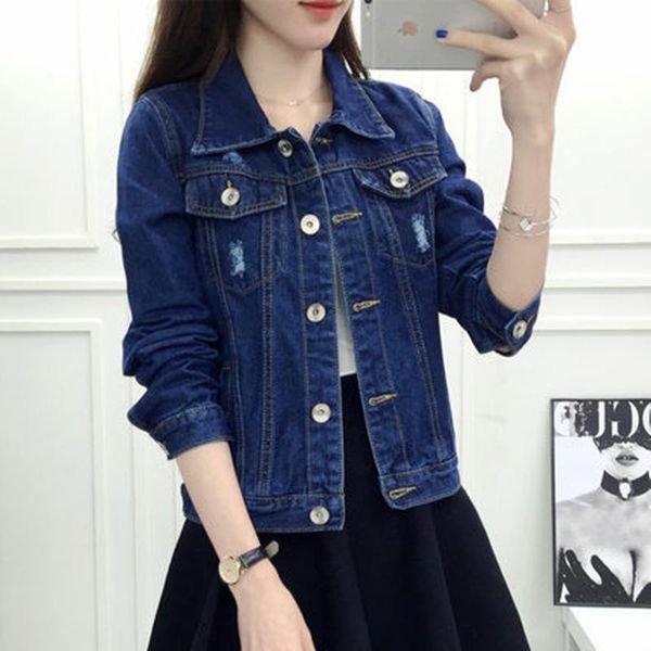 women's jackets plus autumn size 5xl jeans jacket women loose ripped denim vintage style female long sleeve cowboy hf226 s, Black;brown
women's jackets plus autumn size 5xl jeans jacket women loose ripped denim vintage style female long sleeve cowboy hf226 s, Black;brown