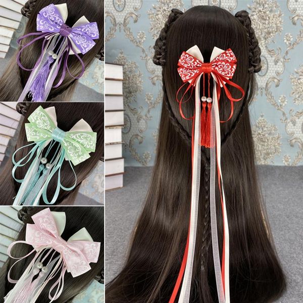 party masks ancient blue and white porcelain big bow tassel ribbon hair clip ornament retro chinese style hanfu hairpin headdress
party masks ancient blue and white porcelain big bow tassel ribbon hair clip ornament retro chinese style hanfu hairpin headdress
